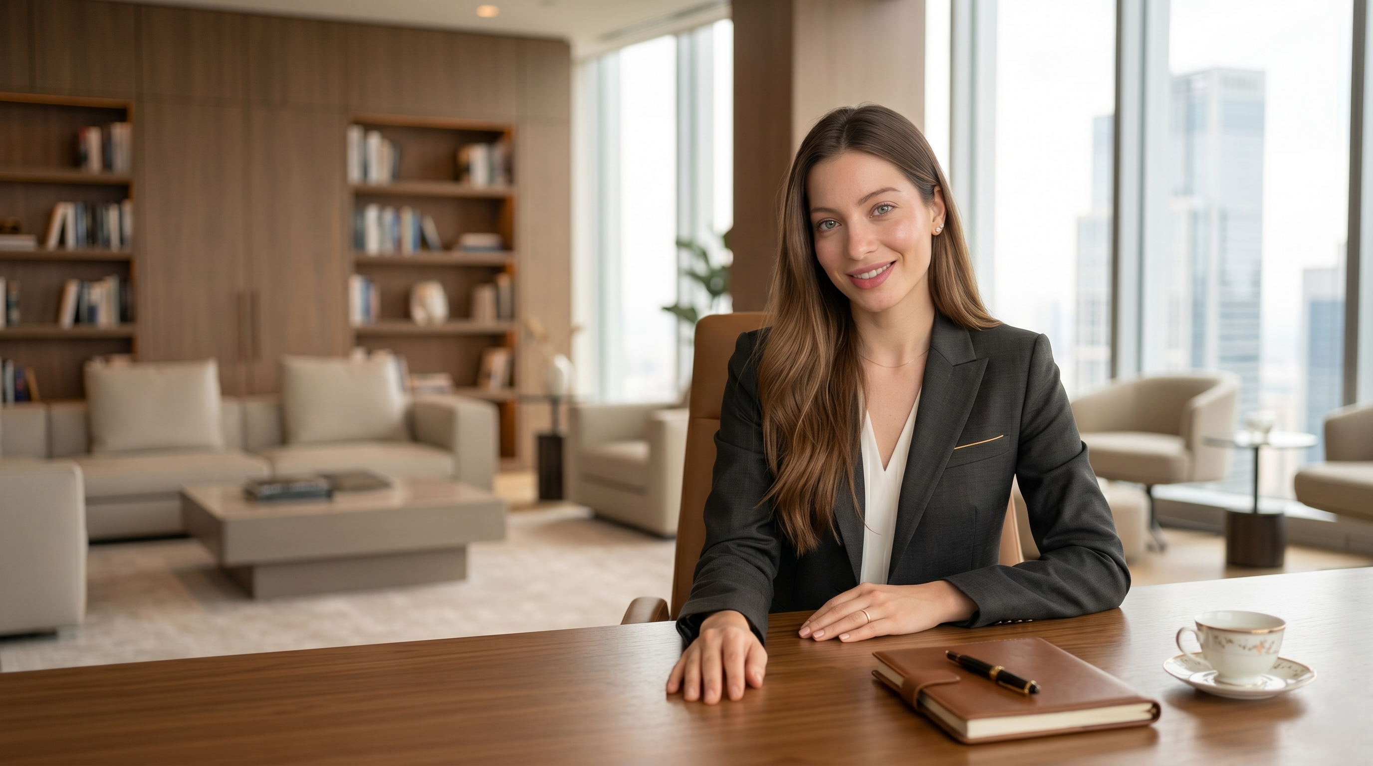 Gaia Schinello alla scrivania – consulenza strategica